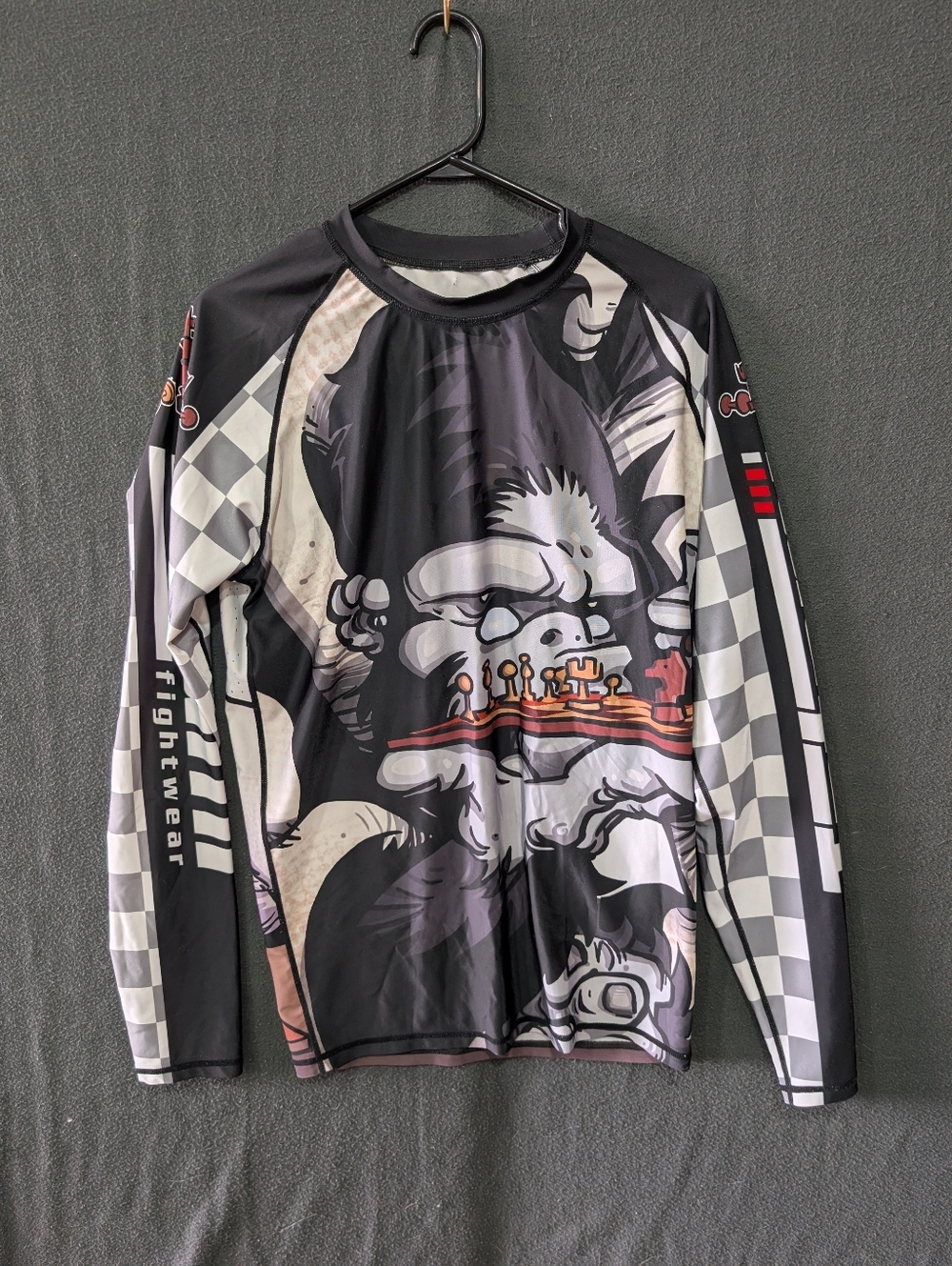 Tatami Fightwear Chess Gorilla long sleeve rash guard- Men's Size XL